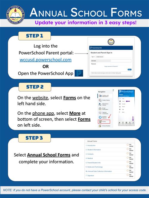Annual School Forms